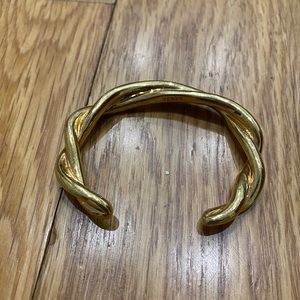 Gold braided J. Crew cuff